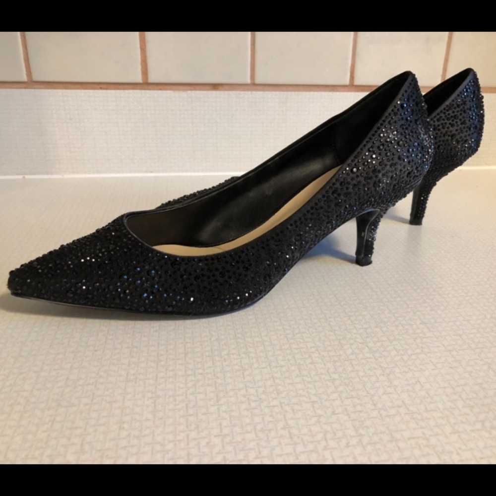 Rhinestone heels by le chateau